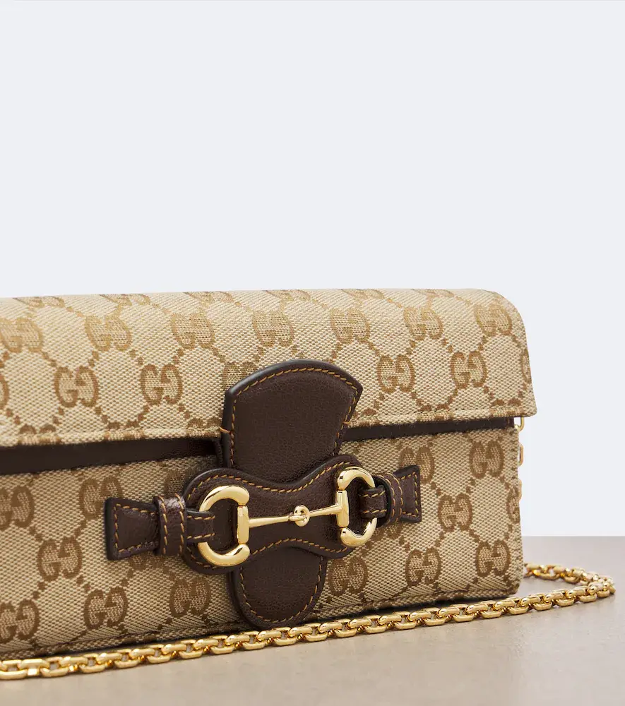 Gucci Horsebit GG Canvas wallet on chain | Thumbnail 2 Gucci Horsebit GG Canvas wallet on chain | Thumbnail 2