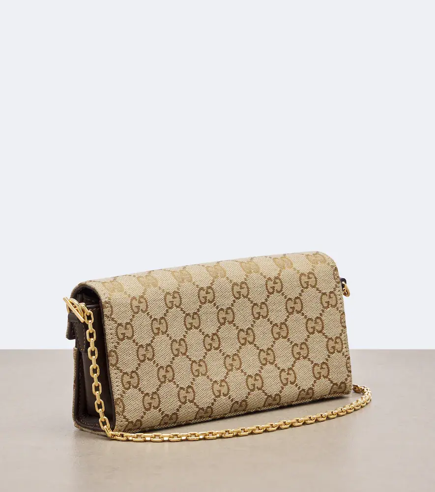 Gucci Horsebit GG Canvas wallet on chain | Thumbnail 3 Gucci Horsebit GG Canvas wallet on chain | Thumbnail 3