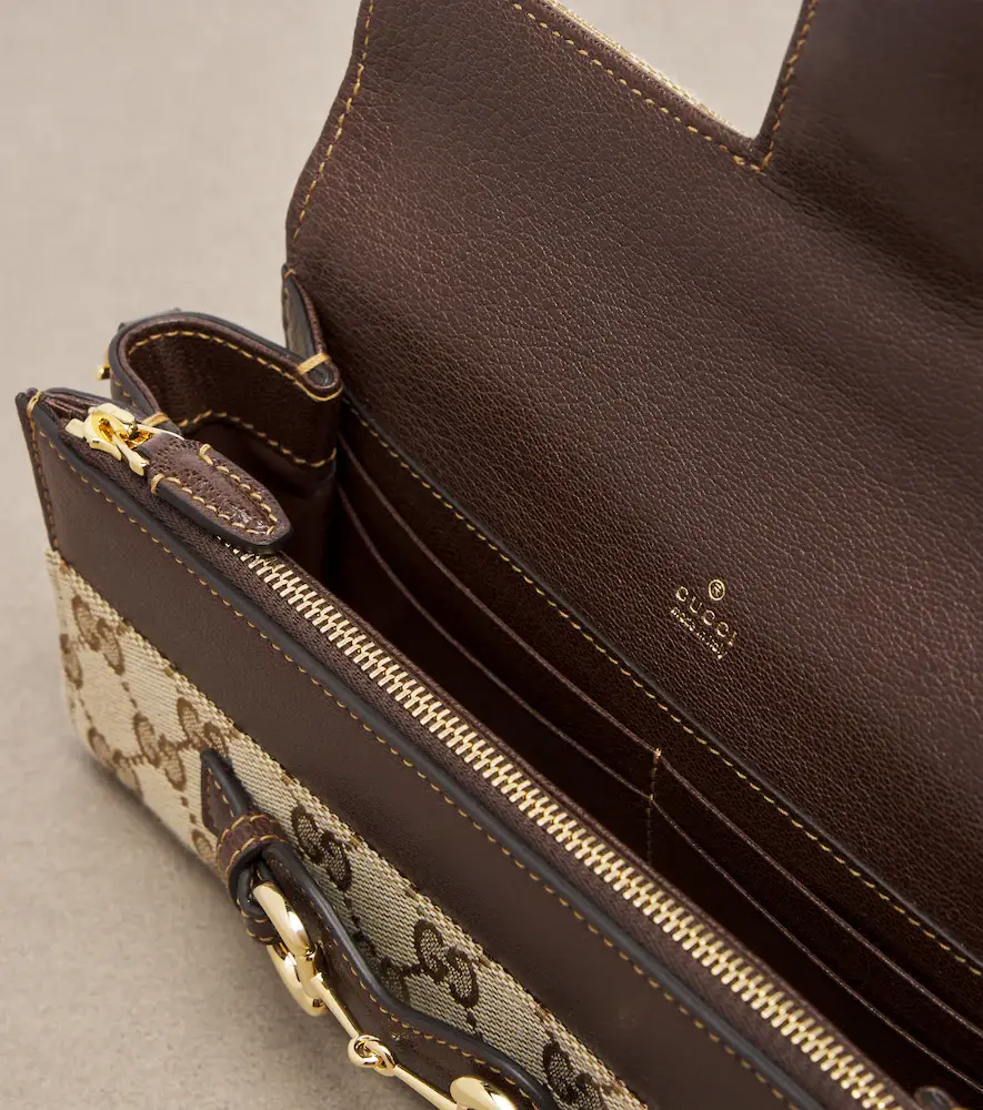 Gucci Horsebit GG Canvas wallet on chain | Thumbnail 4 Gucci Horsebit GG Canvas wallet on chain | Thumbnail 4