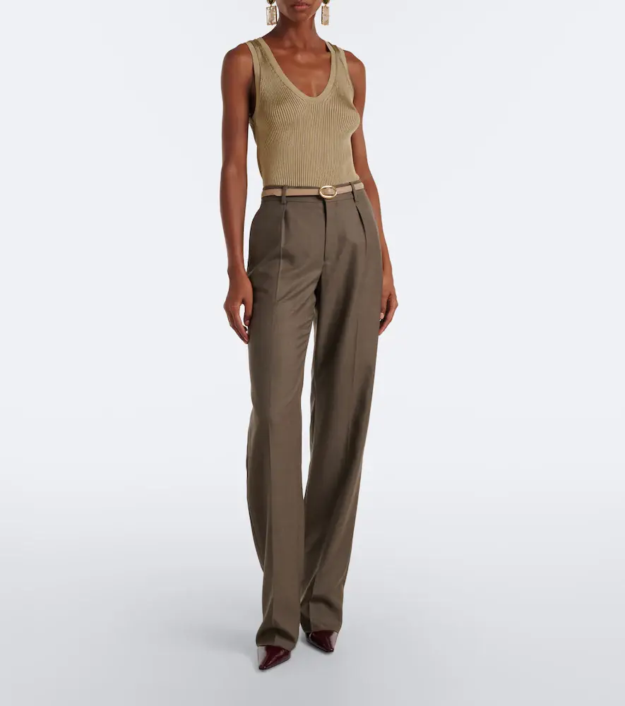Saint Laurent Cassandre ribbed-knit tank top | Thumbnail 6 Saint Laurent Cassandre ribbed-knit tank top | Thumbnail 6