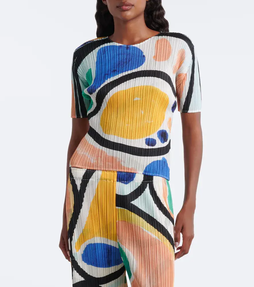 Pleats Please Issey Miyake Roll pleated printed top | Thumbnail 2 Pleats Please Issey Miyake Roll pleated printed top | Thumbnail 2