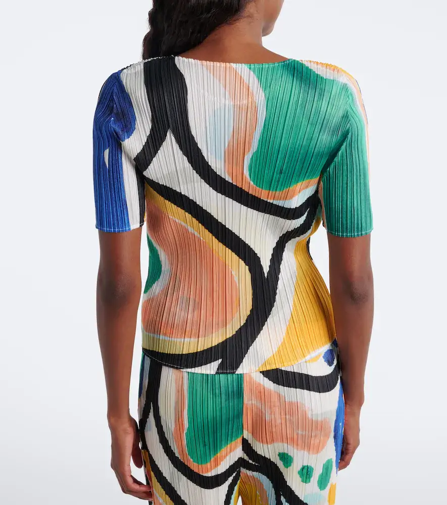 Pleats Please Issey Miyake Roll pleated printed top | Thumbnail 5 Pleats Please Issey Miyake Roll pleated printed top | Thumbnail 5