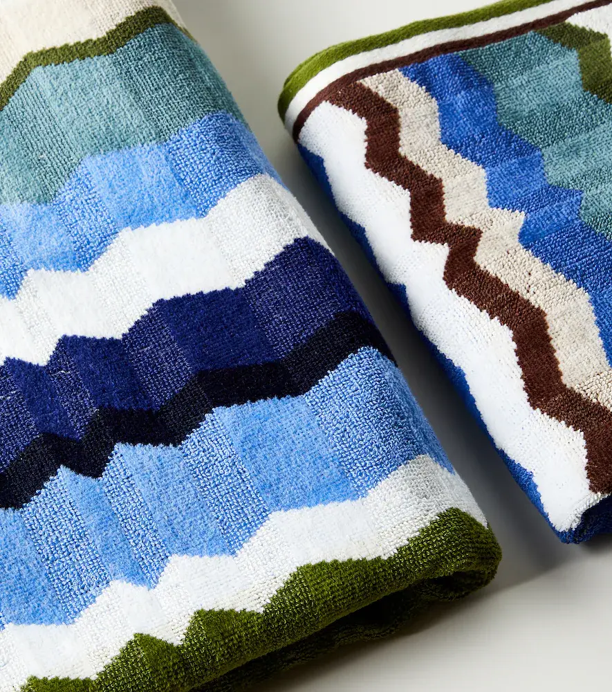 Missoni Eva Zigzag set of 2 cotton terry towels | Thumbnail 4