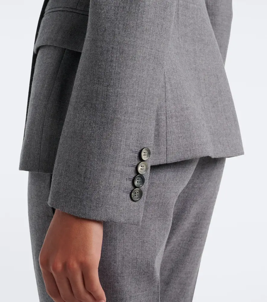 Alexander McQueen Pinstripe peplum wool blazer | Thumbnail 5 Alexander McQueen Pinstripe peplum wool blazer | Thumbnail 5