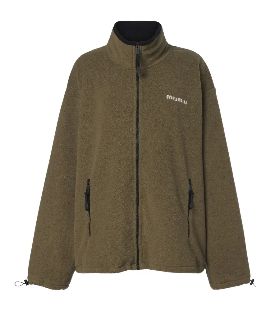 Miu Miu Oversized fleece jacket | Image 1 Miu Miu Oversized fleece jacket | Image 1