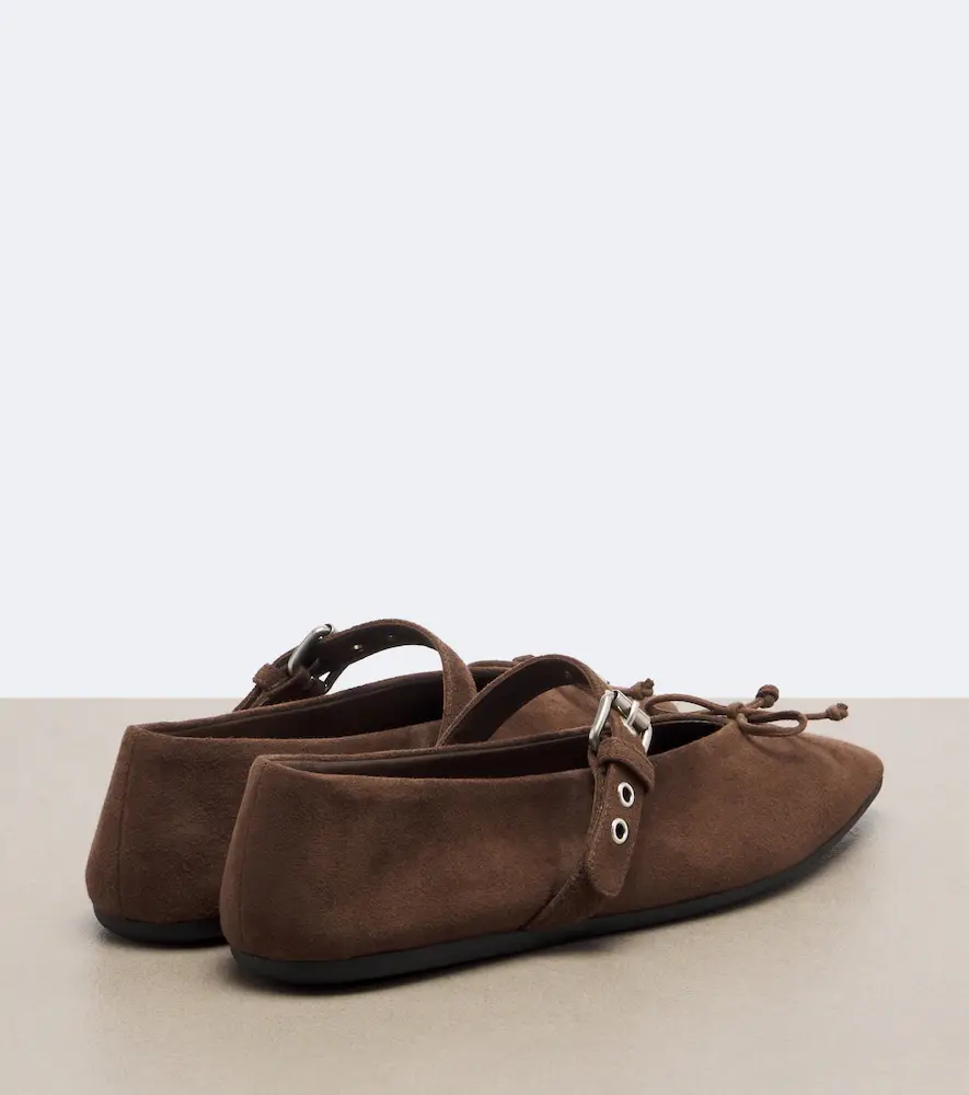 Miu Miu Suede ballet flats | Thumbnail 2 Miu Miu Suede ballet flats | Thumbnail 2