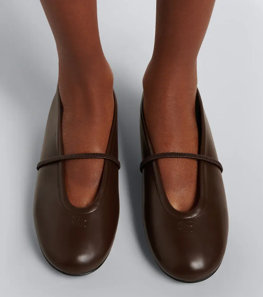 Miu Miu Leather ballet flats | Thumbnail 5 Miu Miu Leather ballet flats | Thumbnail 5