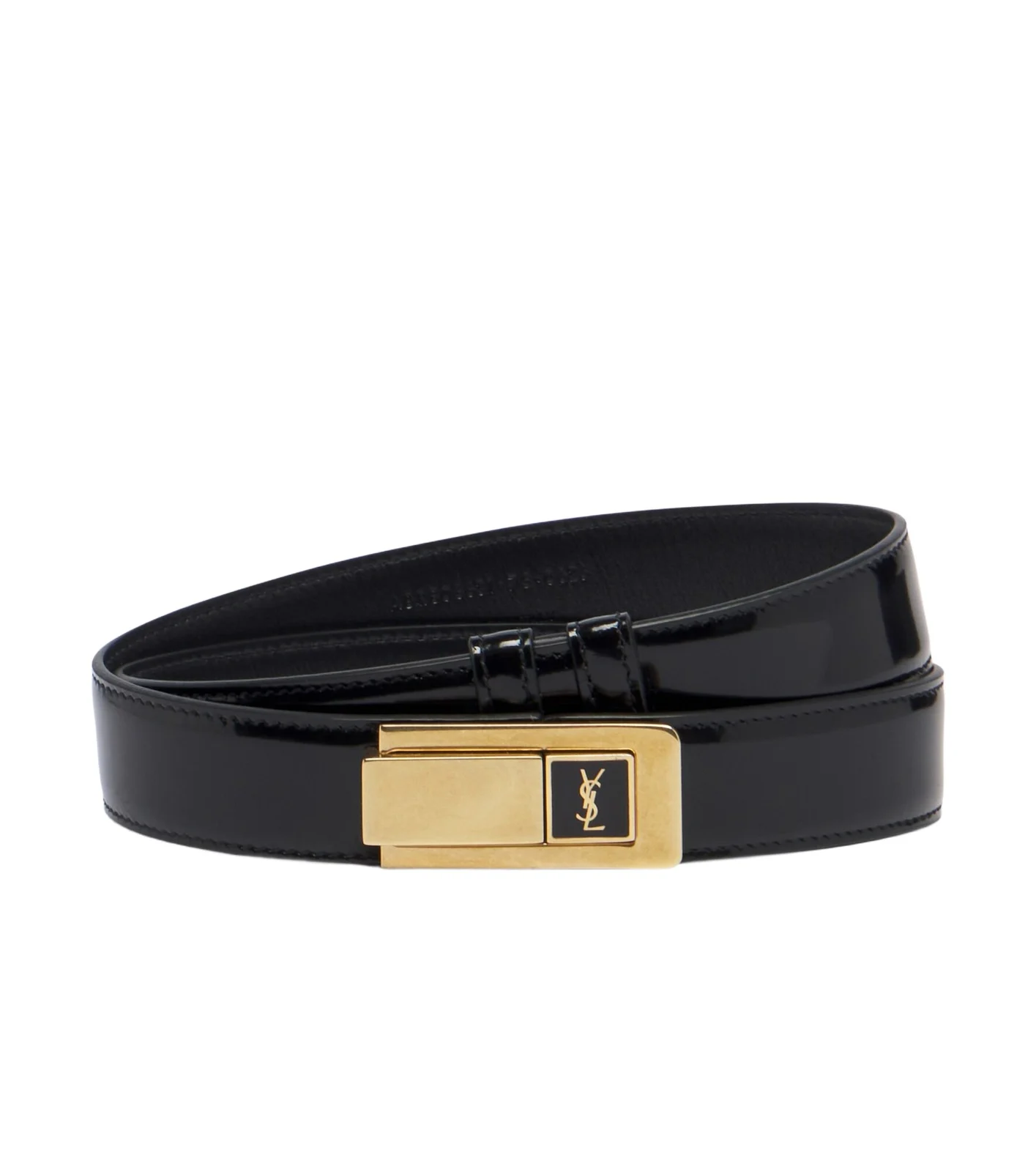 Saint Laurent Cassandre leather belt