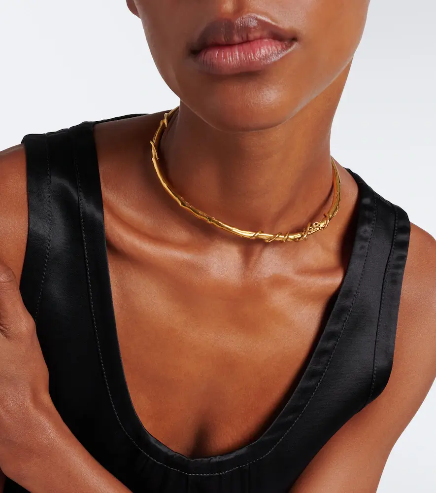 Saint Laurent Cassandre Mulberry necklace | Thumbnail 5 Saint Laurent Cassandre Mulberry necklace | Thumbnail 5