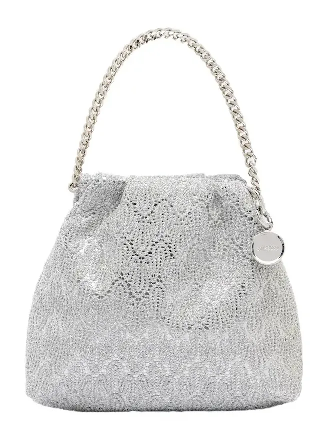 Mini lamé clutch