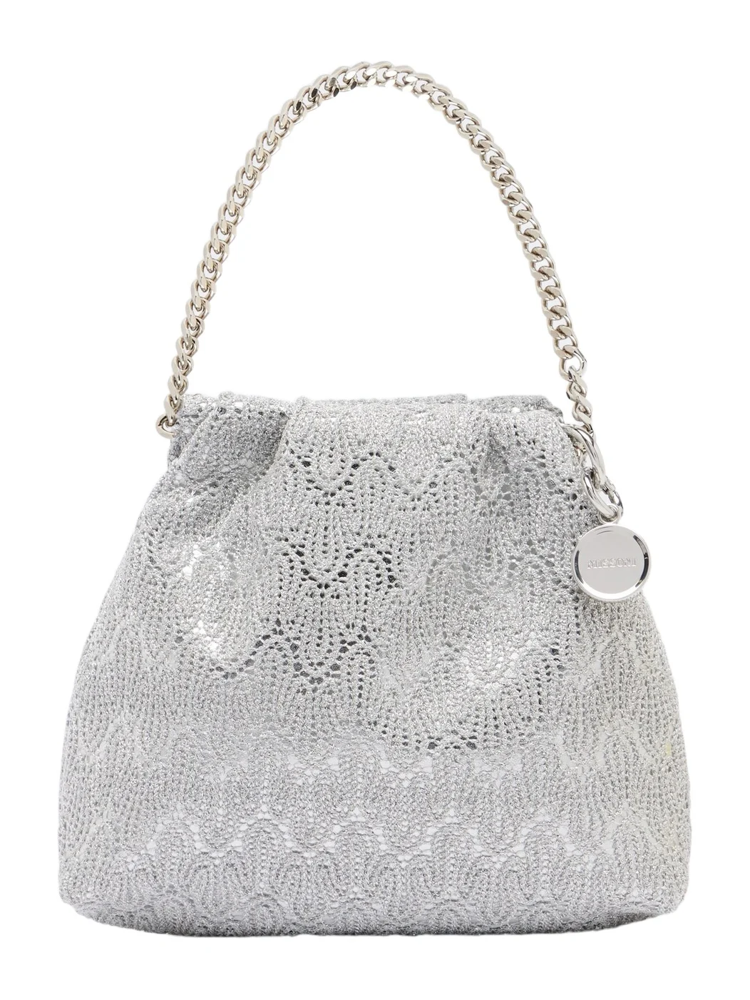 Mini lamé clutch