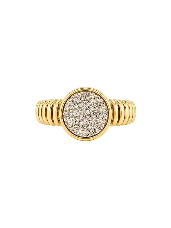 0.18ct Diamond Signet Ring in 18K