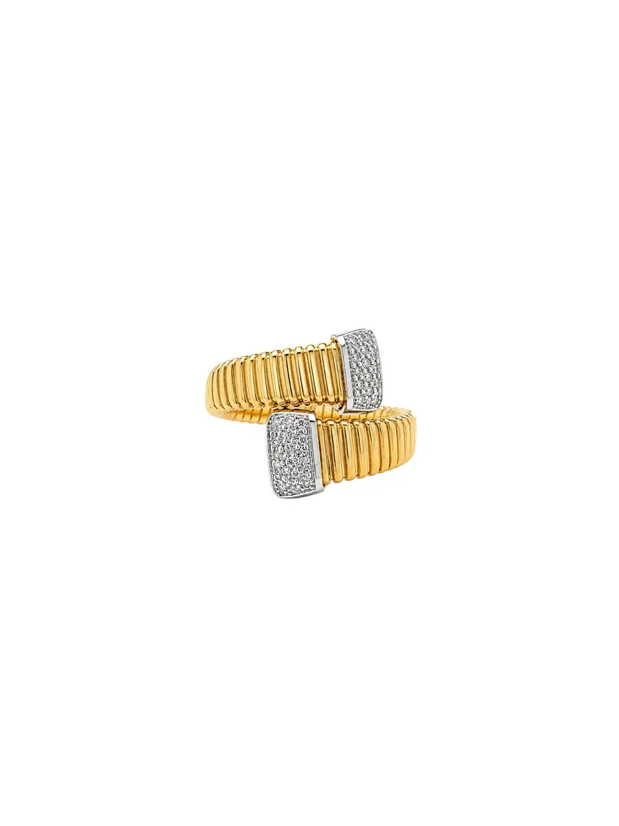 Wish Fine Jewelry 0.30ct Diamond 18K Gold Bypass Ring | Image 1 Wish Fine Jewelry 0.30ct Diamond 18K Gold Bypass Ring | Image 1