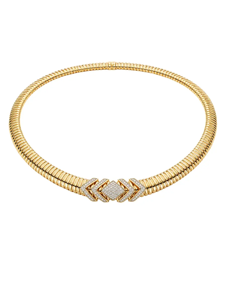 Wish Fine Jewelry 0.77ct Diamond 18K Italian Gold Choker Necklace | Image 1 Wish Fine Jewelry 0.77ct Diamond 18K Italian Gold Choker Necklace | Image 1