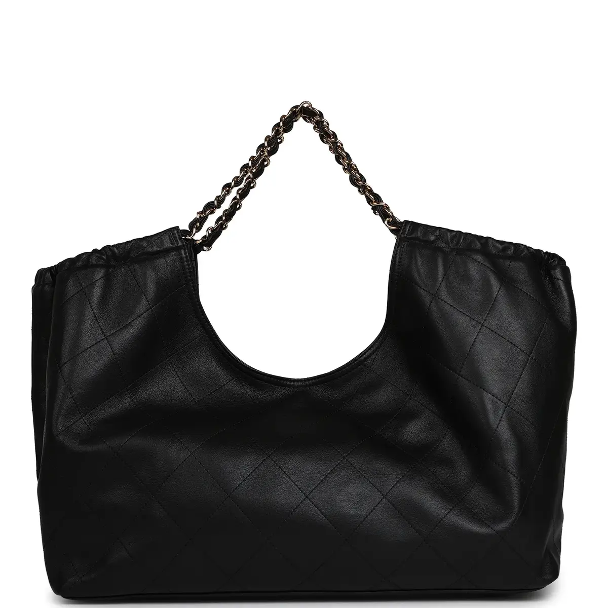 Chanel Chanel Maxi CC Cabas Hobo Bag Black Calfskin Gold Hardware | Thumbnail 6