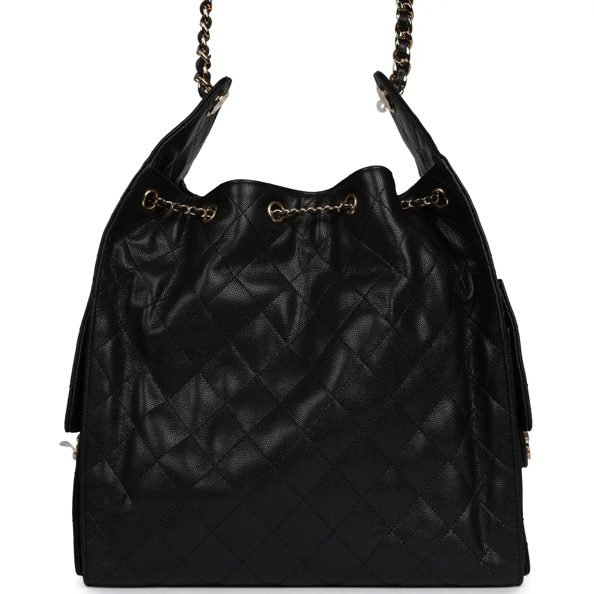 Chanel Chanel Medium 25 Hobo Bag Black Caviar Gold Hardware | Thumbnail 4