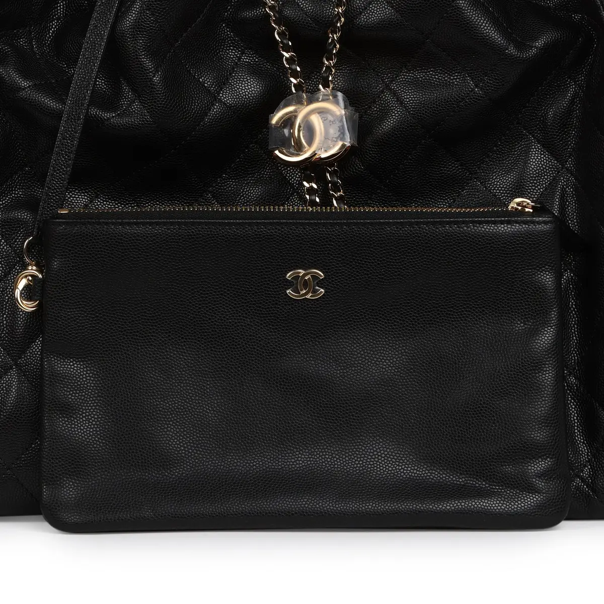 Chanel Chanel Medium 25 Hobo Bag Black Caviar Gold Hardware | Thumbnail 8