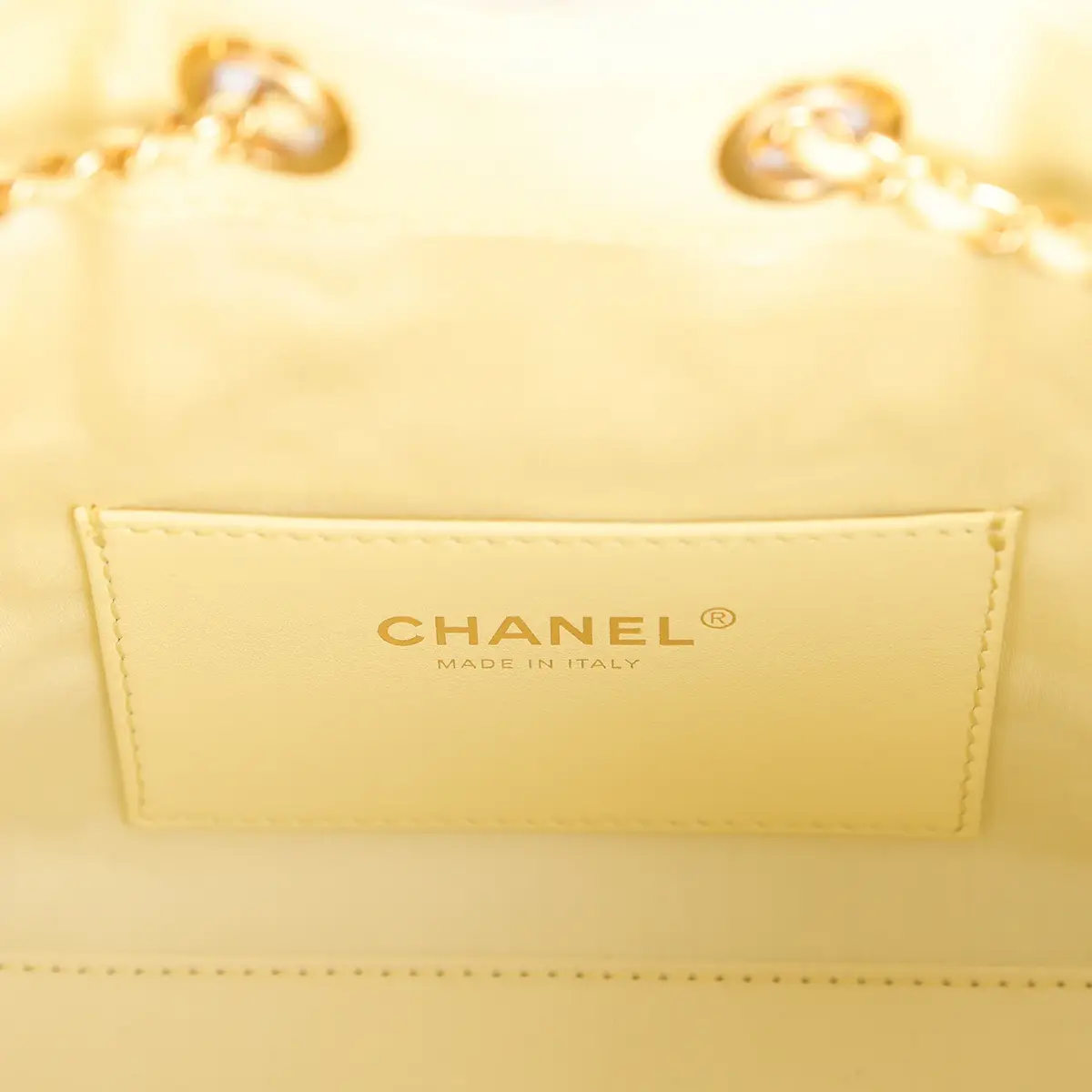 Chanel Chanel Mini 25 Hobo Bag Light Yellow Caviar Gold Hardware | Thumbnail 8