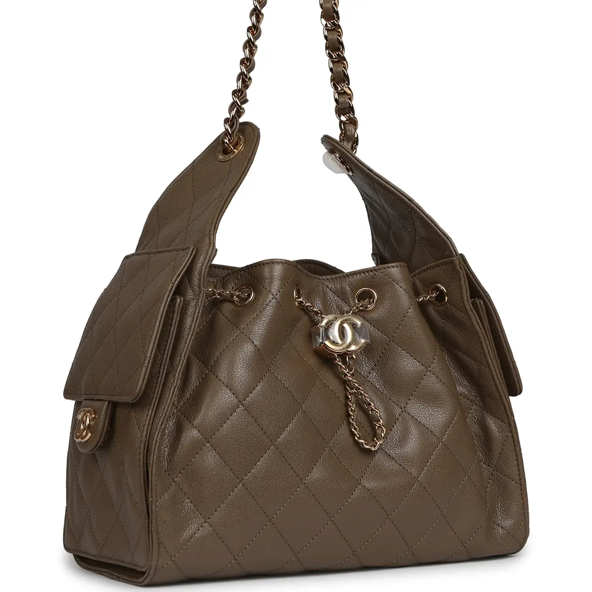 Chanel Chanel Small 25 Hobo Bag Dark Khaki Caviar Gold Hardware | Thumbnail 2 Chanel Chanel Small 25 Hobo Bag Dark Khaki Caviar Gold Hardware | Thumbnail 2