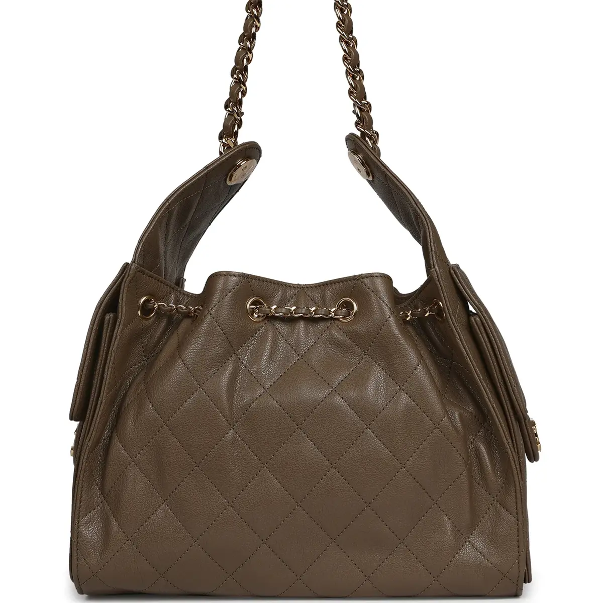 Chanel Chanel Small 25 Hobo Bag Dark Khaki Caviar Gold Hardware | Thumbnail 4 Chanel Chanel Small 25 Hobo Bag Dark Khaki Caviar Gold Hardware | Thumbnail 4