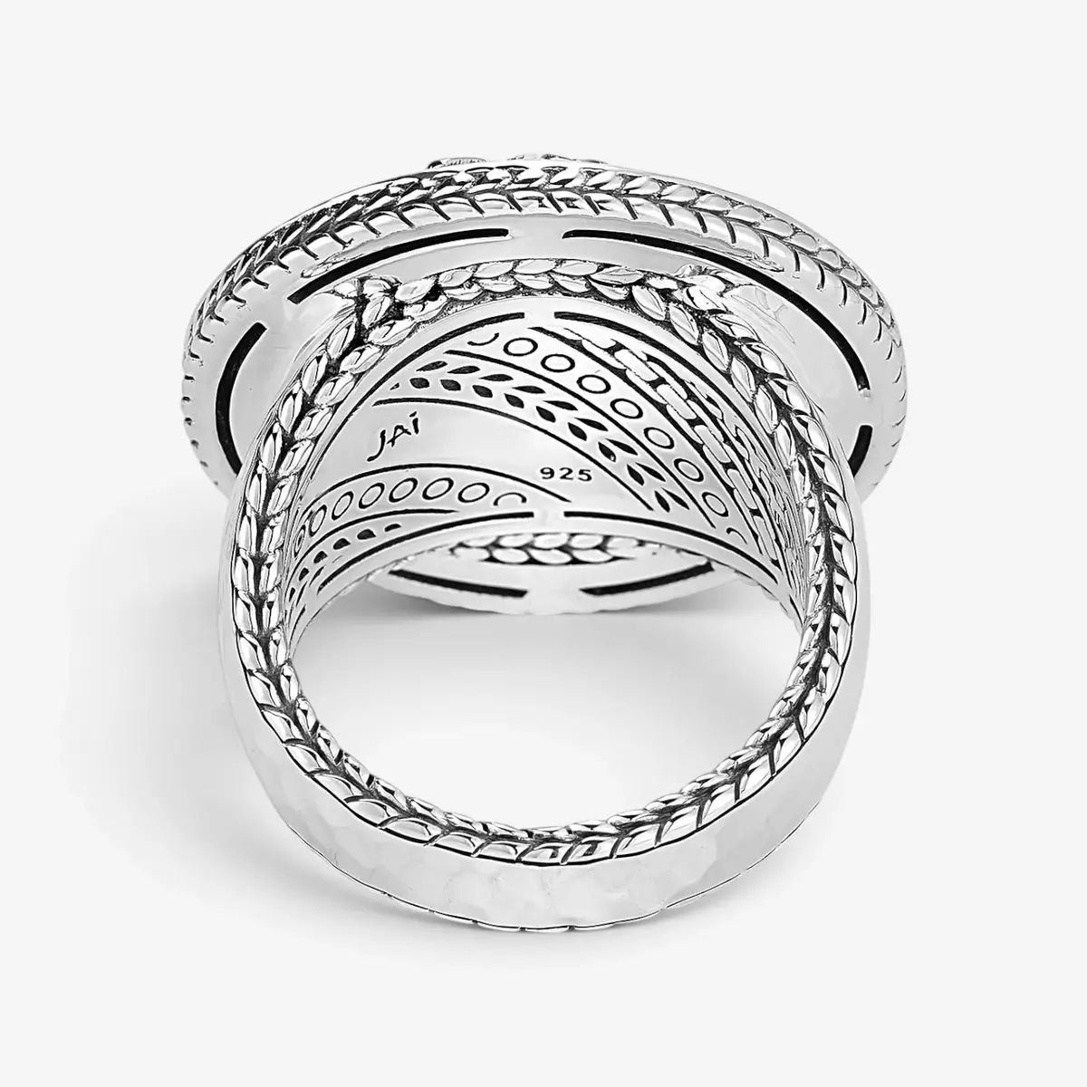 JAI JAI Master Artisan Sterling Silver Hammered & Textured Disk Ring JJH3020R - by The Solist | Thumbnail 3 JAI JAI Master Artisan Sterling Silver Hammered & Textured Disk Ring JJH3020R - by The Solist | Thumbnail 3