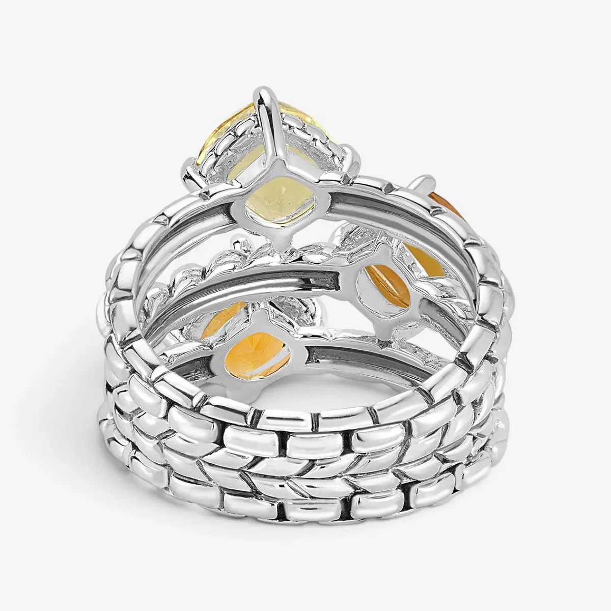 JAI JAI Modern Artisan Sterling Silver Forest Multi-Gemstone Statement Ring JJH1022R - by The Solist | Thumbnail 3