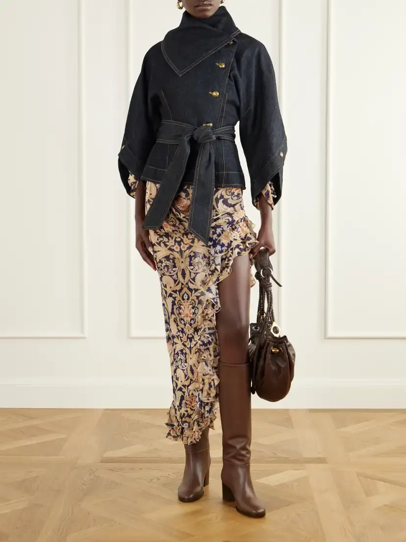 Zimmermann Valiant Belted Denim Jacket | Thumbnail 2 Zimmermann Valiant Belted Denim Jacket | Thumbnail 2