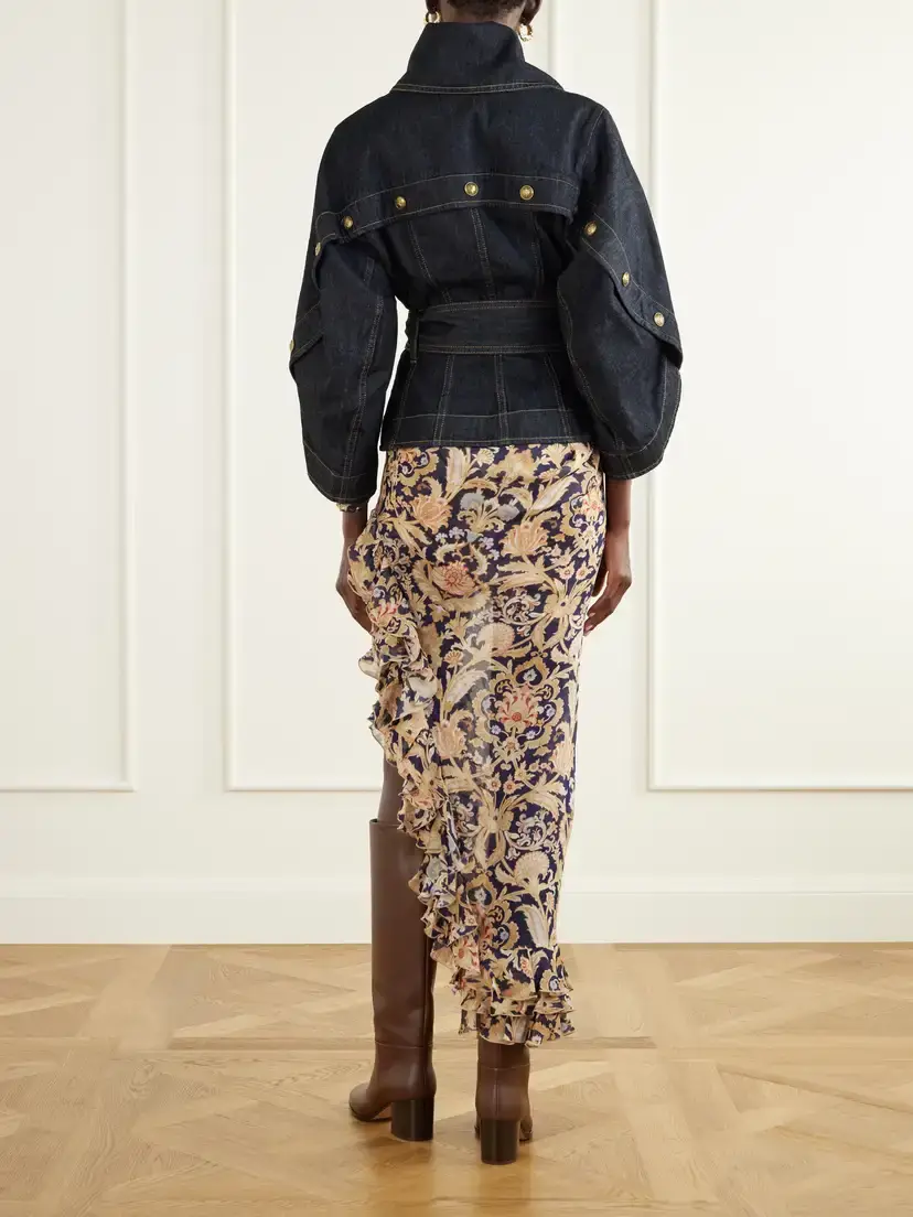Zimmermann Valiant Belted Denim Jacket | Thumbnail 3 Zimmermann Valiant Belted Denim Jacket | Thumbnail 3