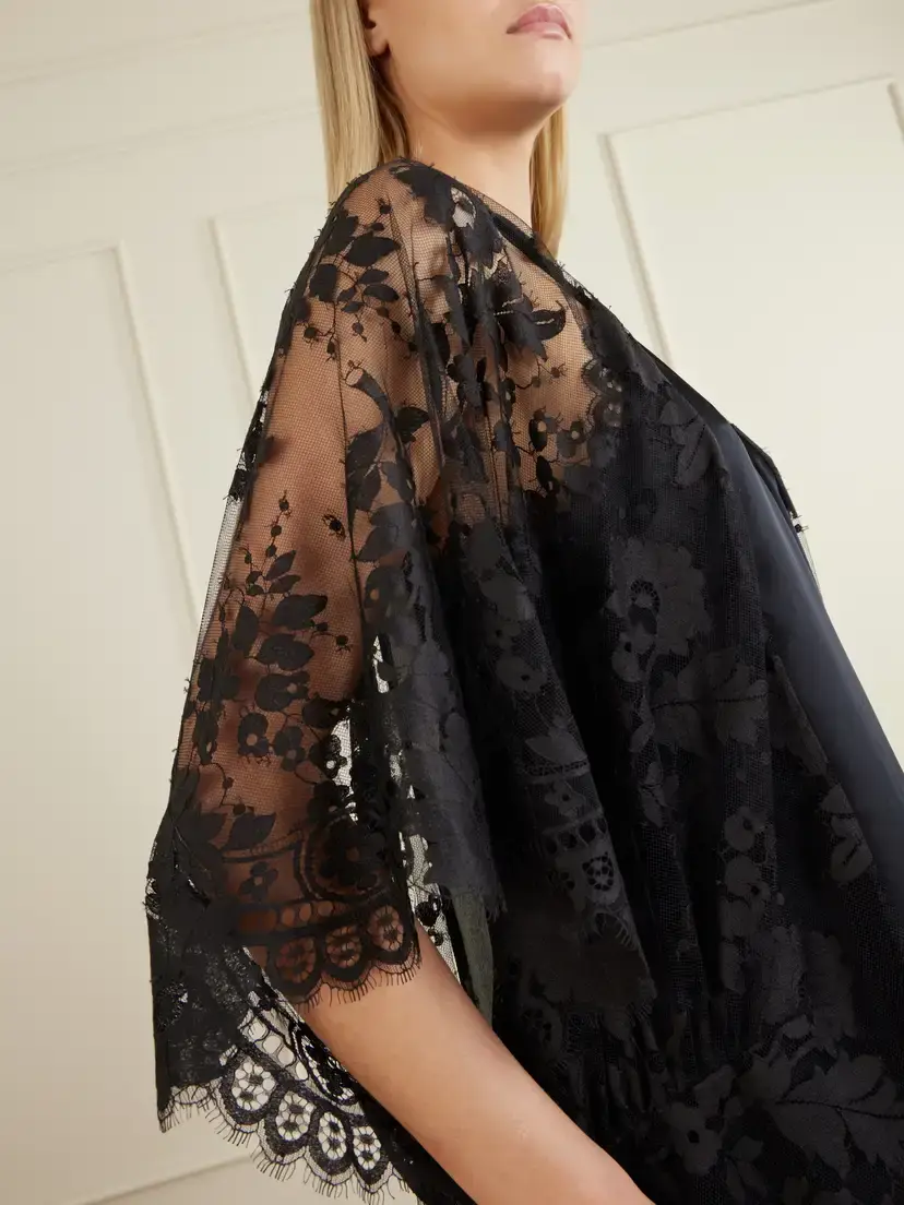 Zimmermann Valiant Satin-trimmed Lace Midi Dress | Thumbnail 4 Zimmermann Valiant Satin-trimmed Lace Midi Dress | Thumbnail 4