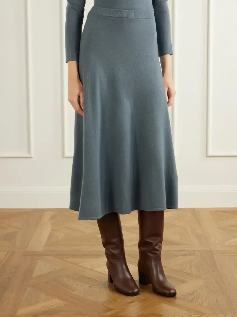 Zimmermann Valiant Wool And Cashmere-blend Knitted Midi Skirt | Thumbnail 3 Zimmermann Valiant Wool And Cashmere-blend Knitted Midi Skirt | Thumbnail 3