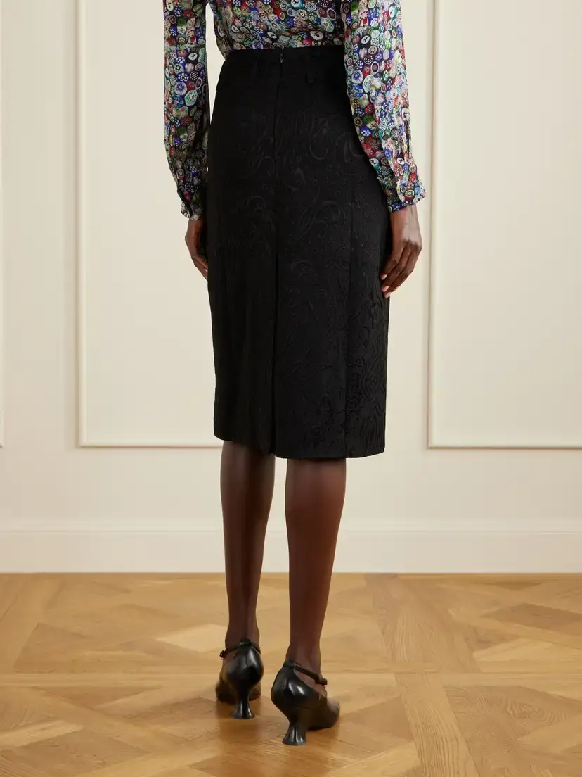 Dries Van Noten Paisley Motif Matelassé Jacquard Midi Skirt | Thumbnail 3 Dries Van Noten Paisley Motif Matelassé Jacquard Midi Skirt | Thumbnail 3
