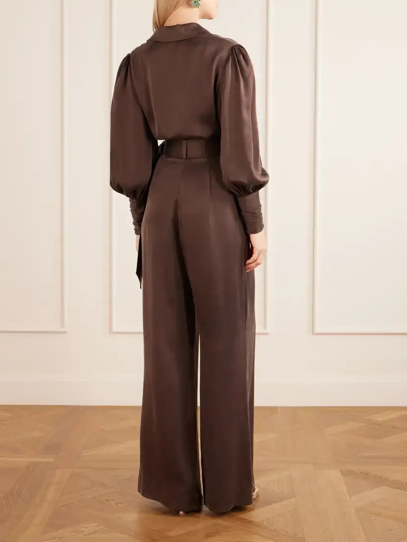 Zimmermann Knot-detailed Silk-satin Blouse | Thumbnail 3 Zimmermann Knot-detailed Silk-satin Blouse | Thumbnail 3
