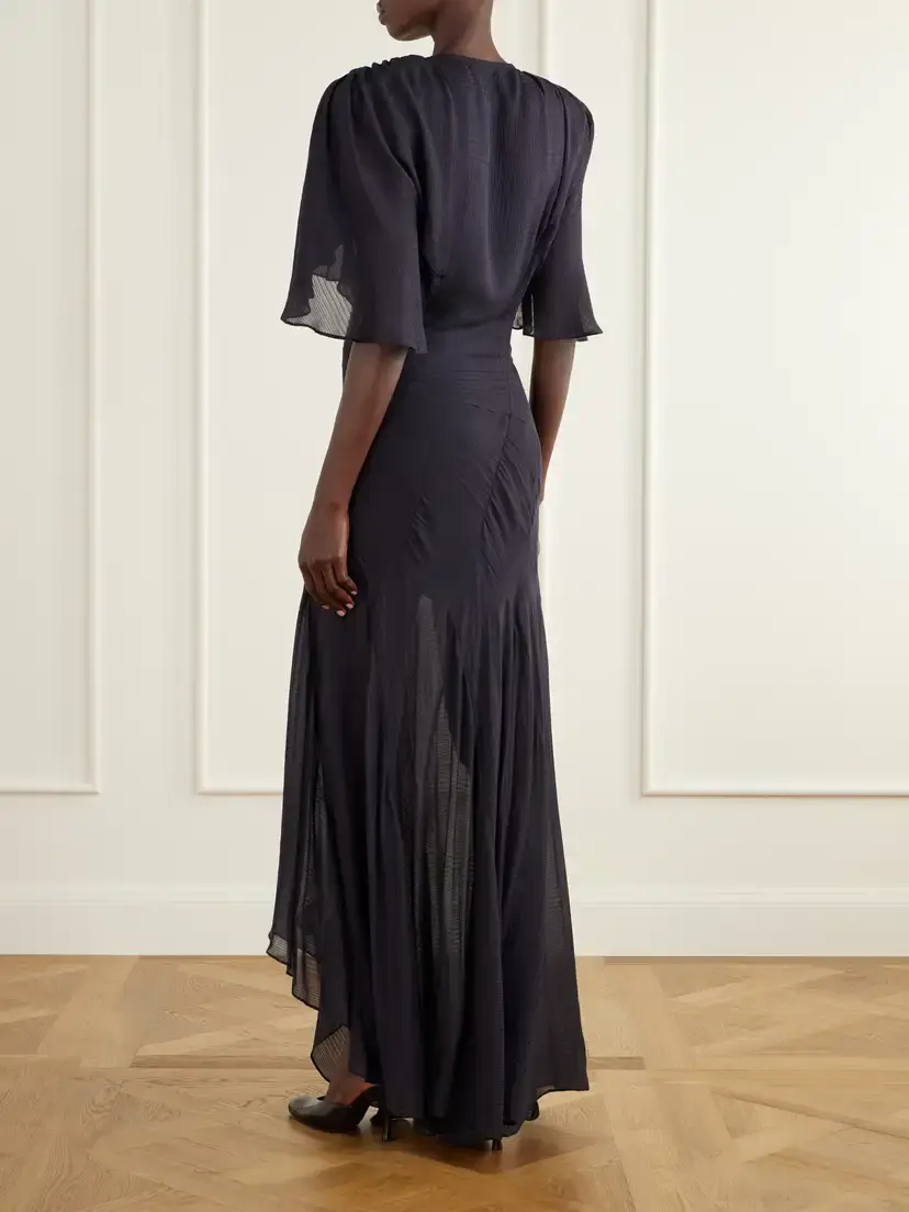 Vivienne Westwood Priscilla Modal, Silk And Wool-blend Jacquard Muslin Gown | Thumbnail 3 Vivienne Westwood Priscilla Modal, Silk And Wool-blend Jacquard Muslin Gown | Thumbnail 3
