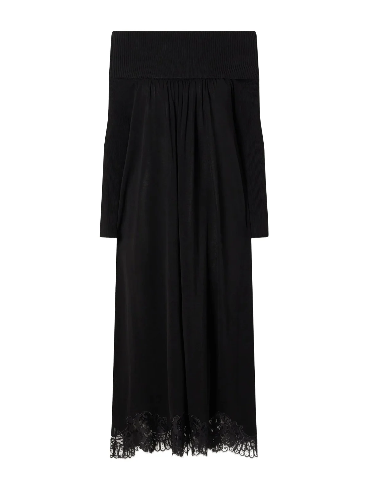 Valiant Off-the-shoulder Lace-trimmed Tencel®-blend Maxi Dress Valiant Off-the-shoulder Lace-trimmed Tencel®-blend Maxi Dress