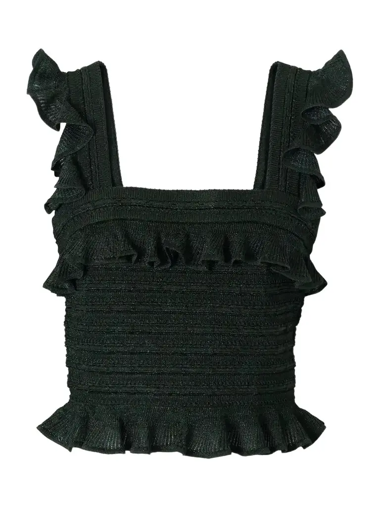 Zimmermann Ruffled Knitted Tank | Image 1 Zimmermann Ruffled Knitted Tank | Image 1