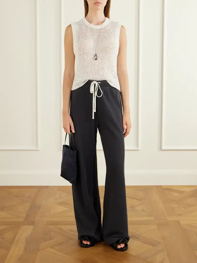 James Perse Cotton Wide-leg Track Pants | Thumbnail 2 James Perse Cotton Wide-leg Track Pants | Thumbnail 2
