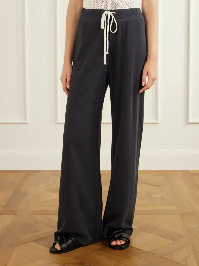 James Perse Cotton Wide-leg Track Pants | Thumbnail 3 James Perse Cotton Wide-leg Track Pants | Thumbnail 3
