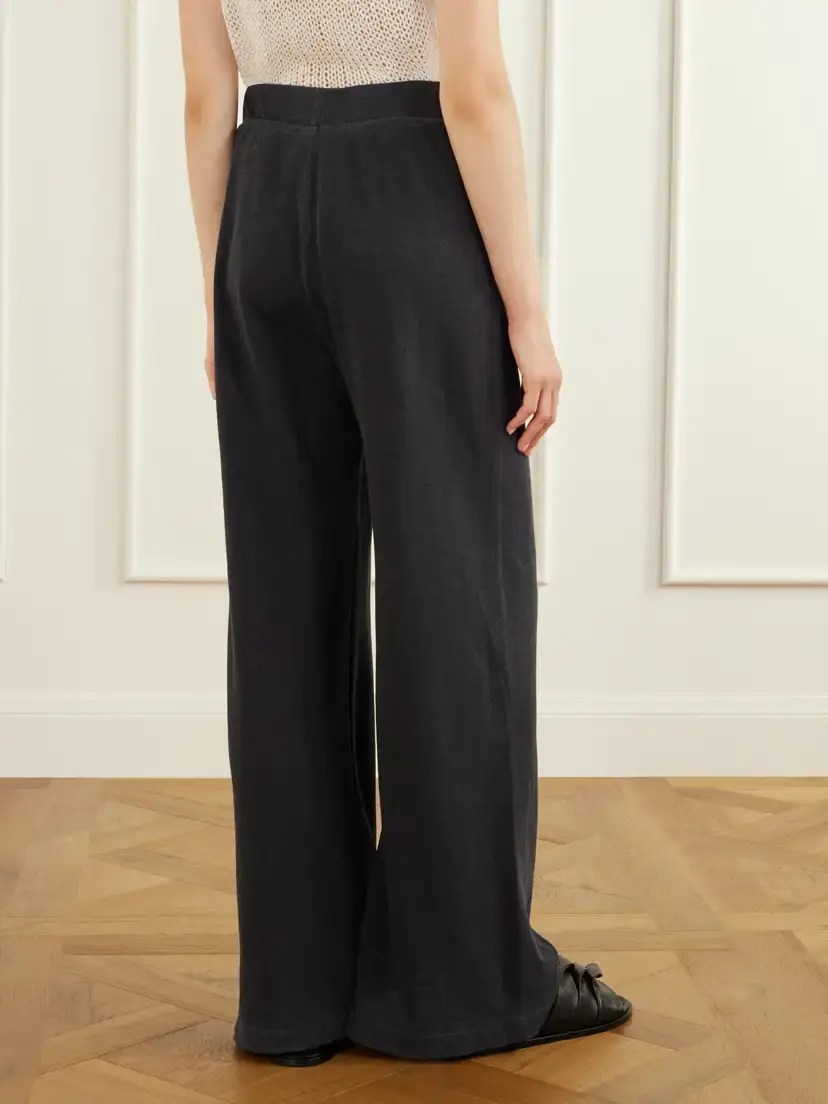 James Perse Cotton Wide-leg Track Pants | Thumbnail 4 James Perse Cotton Wide-leg Track Pants | Thumbnail 4