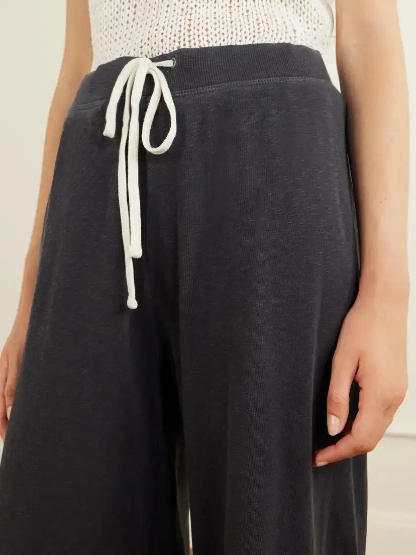 James Perse Cotton Wide-leg Track Pants | Thumbnail 5 James Perse Cotton Wide-leg Track Pants | Thumbnail 5