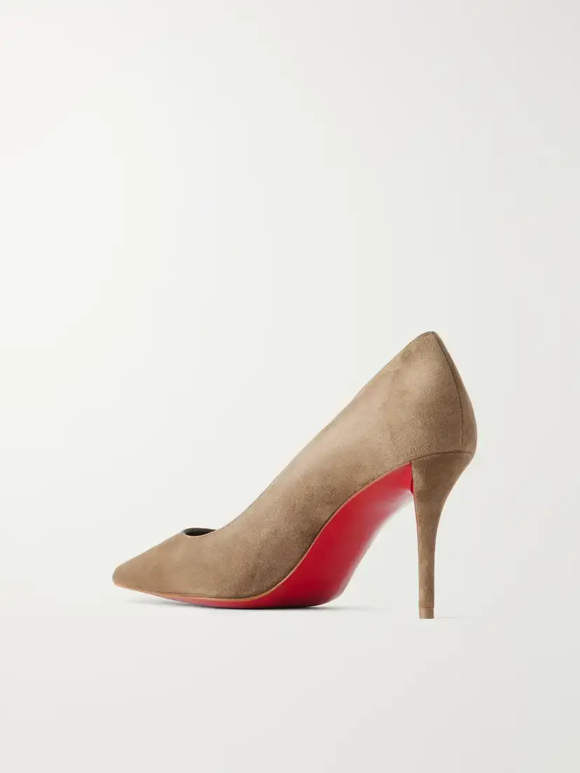 Christian Louboutin Miss Z 80 Suede Pumps | Thumbnail 3