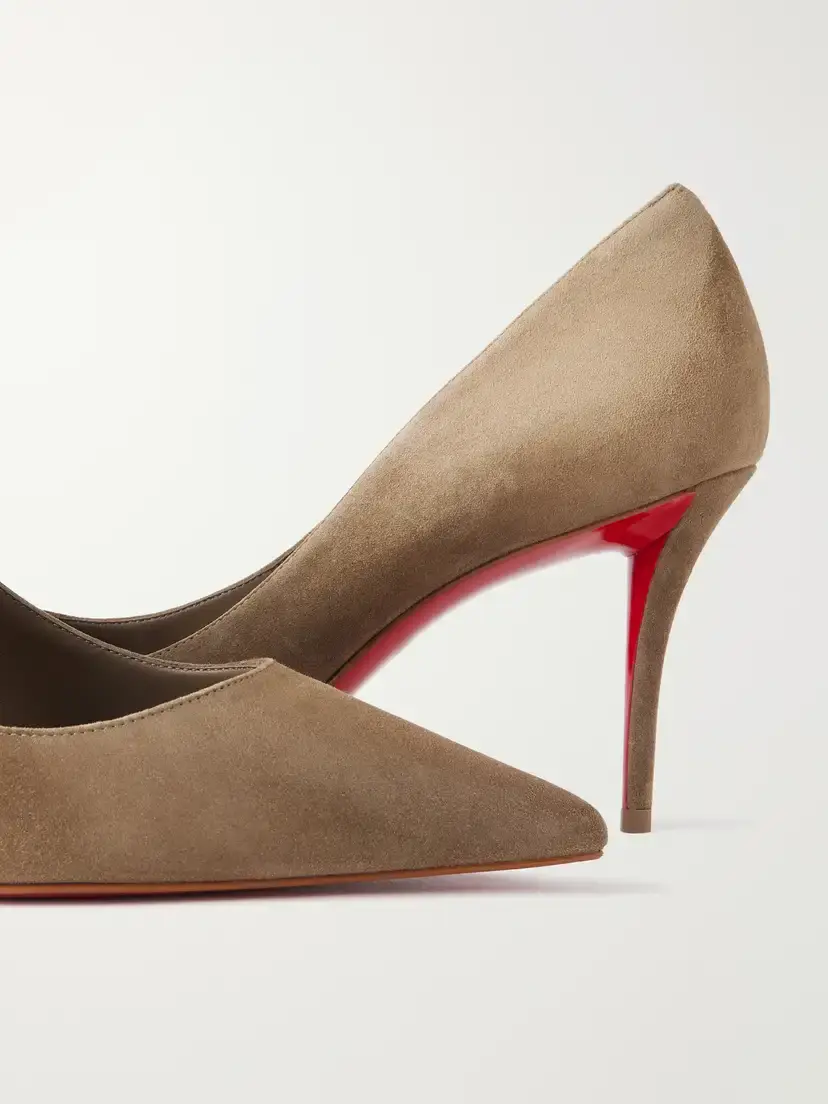 Christian Louboutin Miss Z 80 Suede Pumps | Thumbnail 5