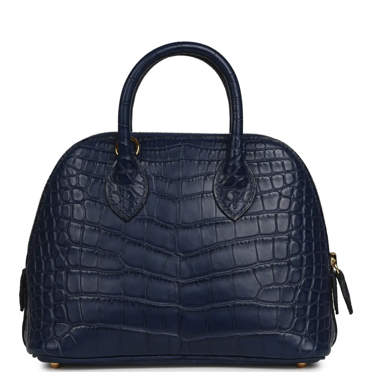 HERMÈS Hermes 1923 Bolide Mini Bleu Saphir Matte Alligator Gold Hardware | Thumbnail 4 HERMÈS Hermes 1923 Bolide Mini Bleu Saphir Matte Alligator Gold Hardware | Thumbnail 4
