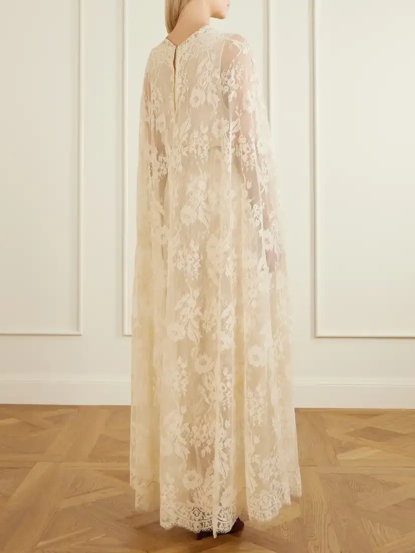 Zimmermann Valiant Belted Cape-effect Lace Maxi Dress | Thumbnail 3 Zimmermann Valiant Belted Cape-effect Lace Maxi Dress | Thumbnail 3