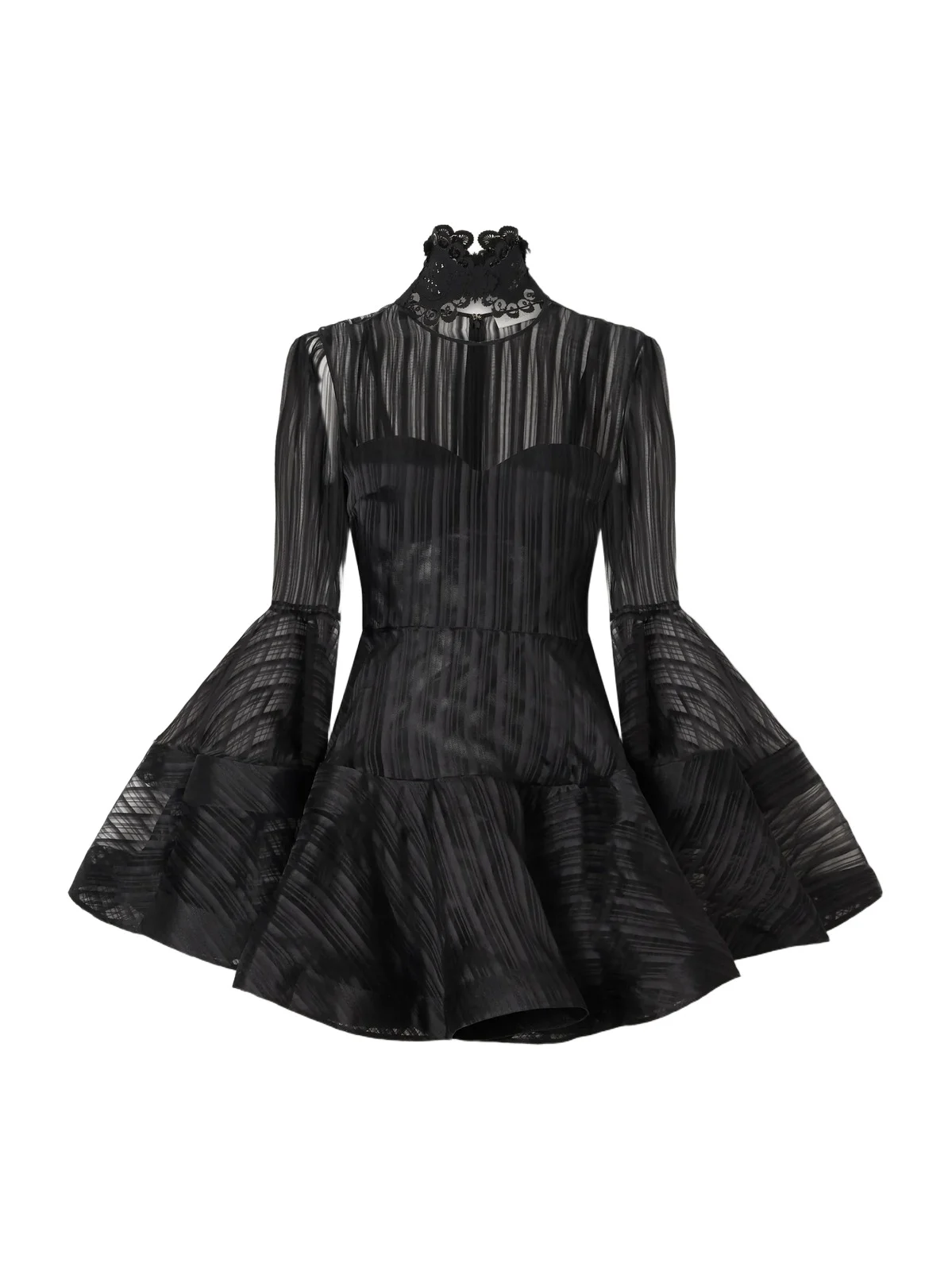 Valiant Lantern Silk-chiffon Mini Dress Valiant Lantern Silk-chiffon Mini Dress