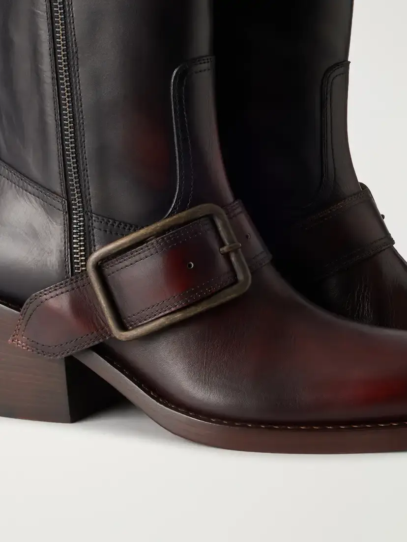 Dries Van Noten Buckle-detail Leather Knee Boots | Thumbnail 5