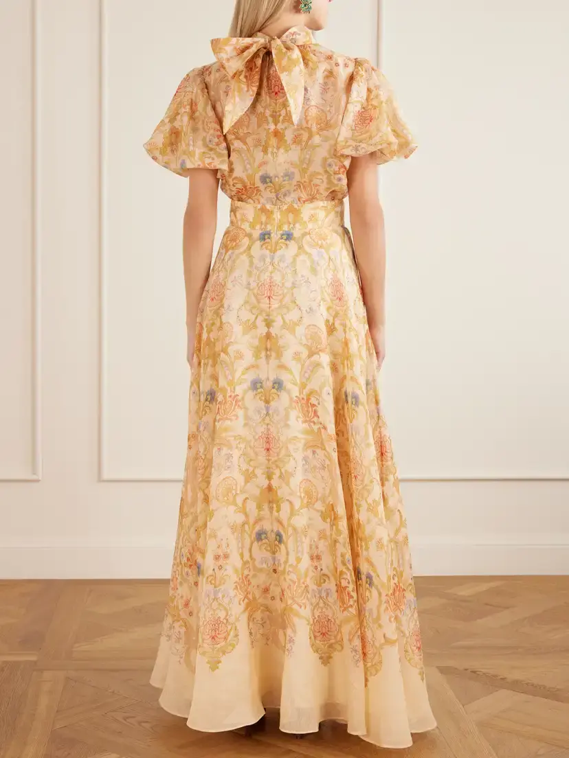 Zimmermann Valiant Circle Linen And Silk-blend Midi Skirt | Thumbnail 3 Zimmermann Valiant Circle Linen And Silk-blend Midi Skirt | Thumbnail 3