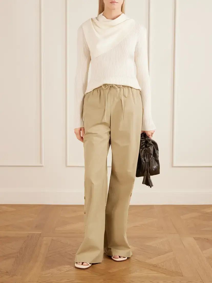Zimmermann Valiant Scarf-detailed Ribbed-knit Wool Sweater | Thumbnail 2