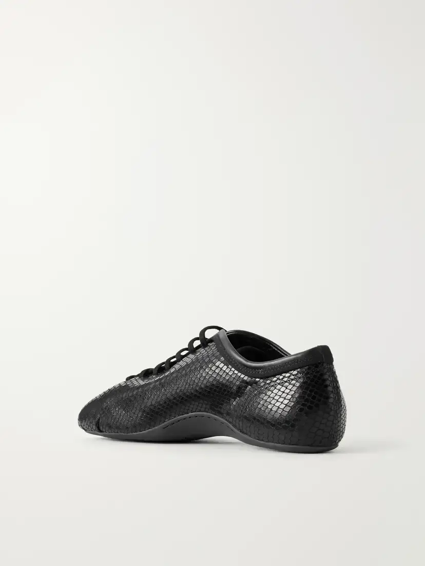 Dries Van Noten Snake-effect Leather Sneakers | Thumbnail 3