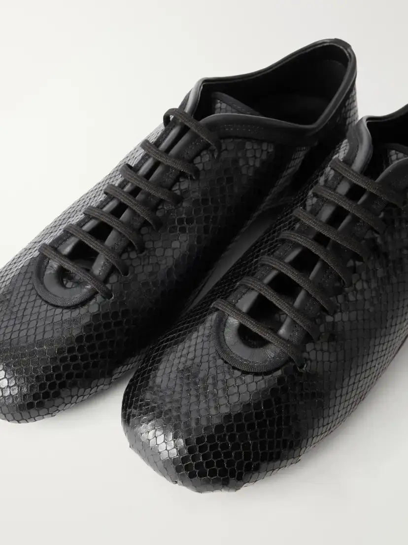 Dries Van Noten Snake-effect Leather Sneakers | Thumbnail 5
