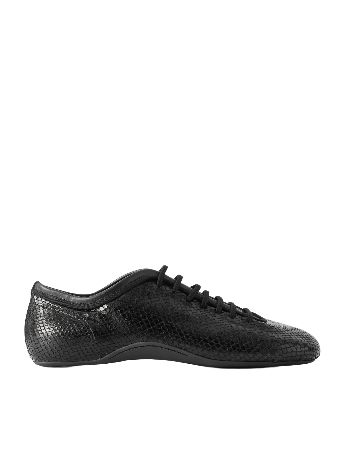 Dries Van Noten Snake-effect Leather Sneakers